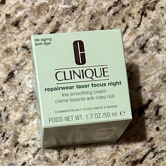 Clinique Other - Clinique Repairwear Laser Focus Night Line Smoothing Cream 1.7oz